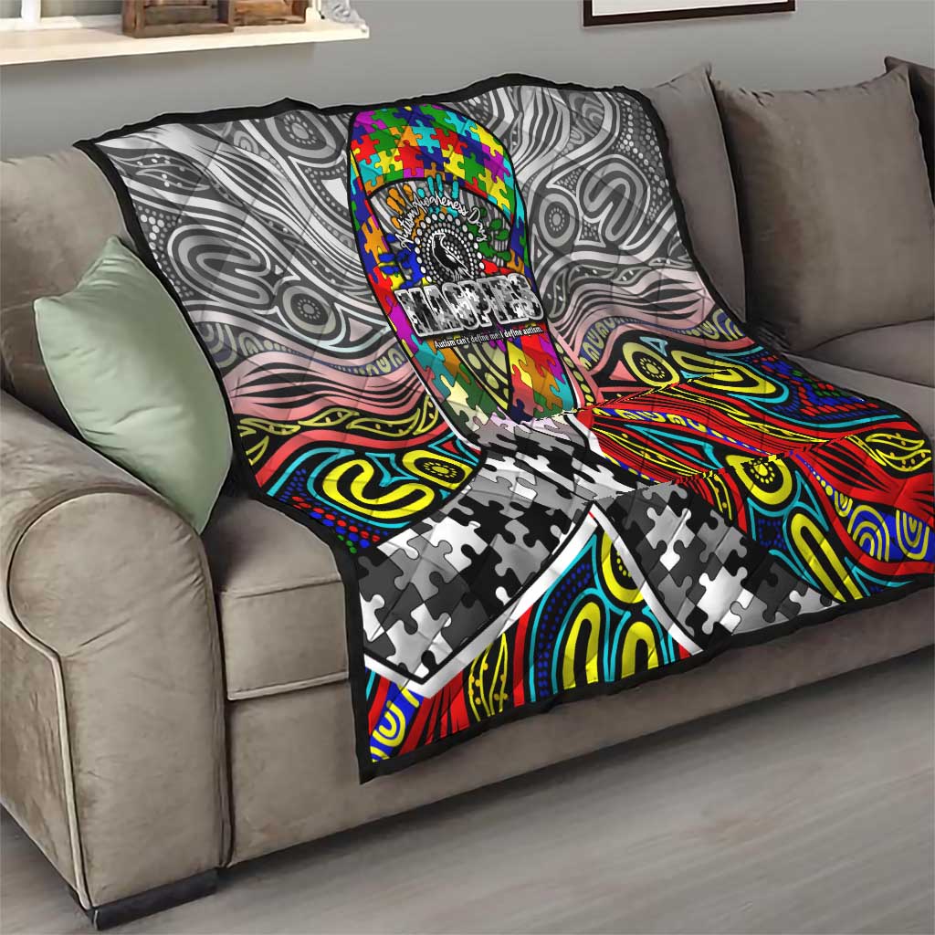 Autism Awareness Australia Collingwood Magpies Quilt Aboriginal Indigenous Art
