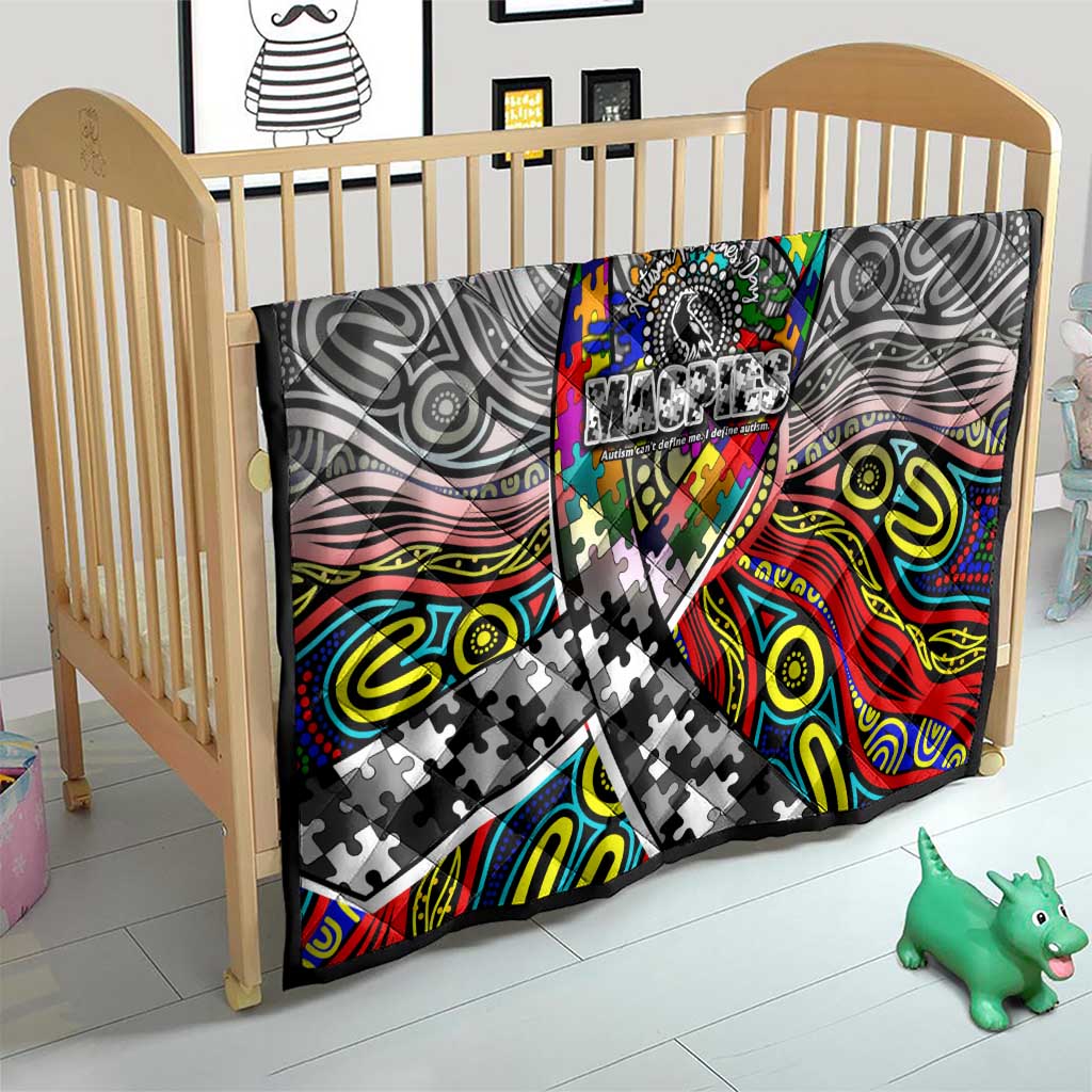 Autism Awareness Australia Collingwood Magpies Quilt Aboriginal Indigenous Art
