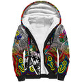 Autism Awareness Australia Collingwood Magpies Sherpa Hoodie Aboriginal Indigenous Art