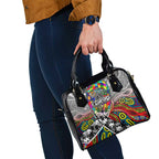 Autism Awareness Australia Collingwood Magpies Shoulder Handbag Aboriginal Indigenous Art
