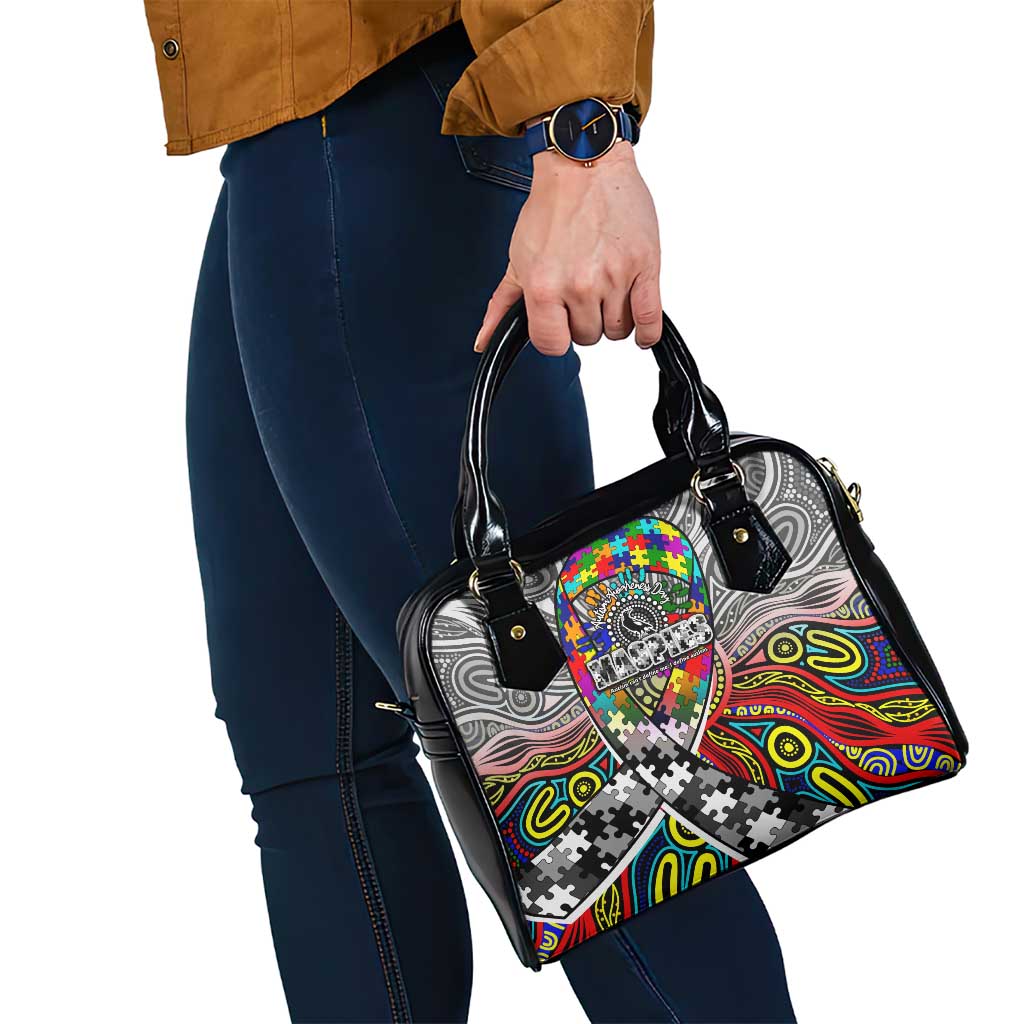 Autism Awareness Australia Collingwood Magpies Shoulder Handbag Aboriginal Indigenous Art
