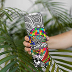 Autism Awareness Australia Collingwood Magpies Skinny Tumbler Aboriginal Indigenous Art