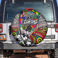Autism Awareness Australia Collingwood Magpies Spare Tire Cover Aboriginal Indigenous Art