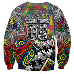 Autism Awareness Australia Collingwood Magpies Sweatshirt Aboriginal Indigenous Art