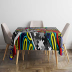 Autism Awareness Australia Collingwood Magpies Tablecloth Aboriginal Indigenous Art