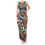 Autism Awareness Australia Collingwood Magpies Tank Maxi Dress Aboriginal Indigenous Art