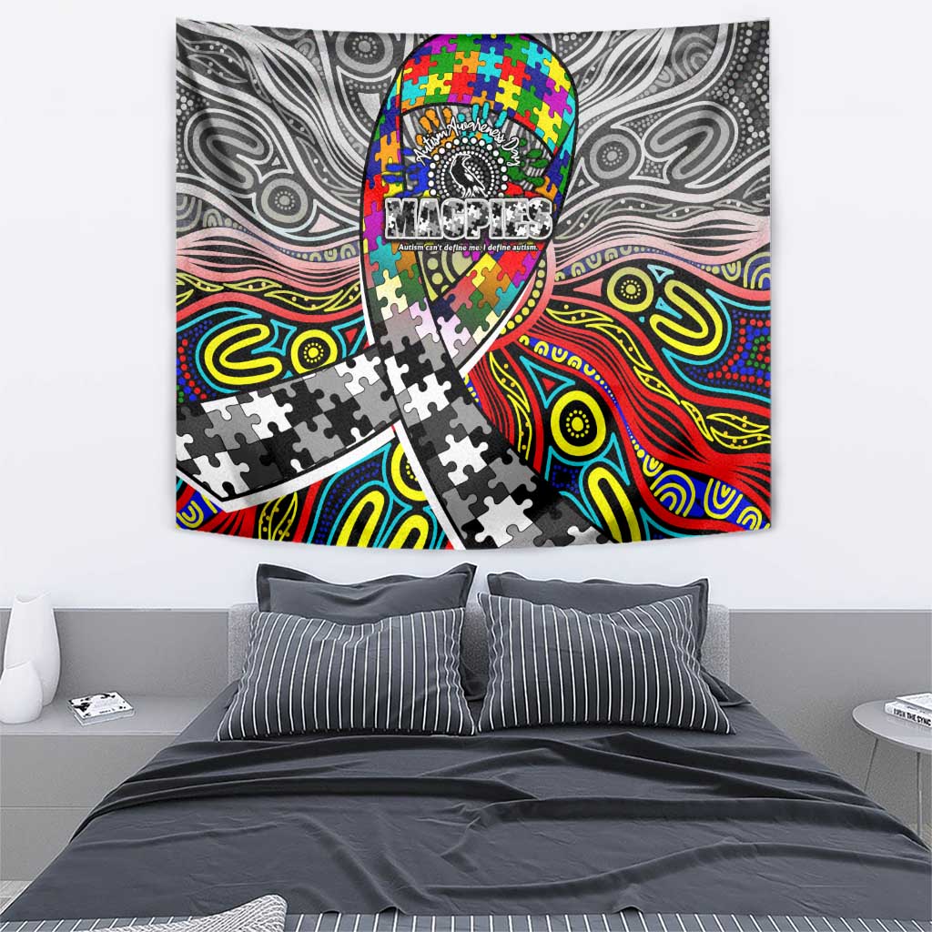 Autism Awareness Australia Collingwood Magpies Tapestry Aboriginal Indigenous Art
