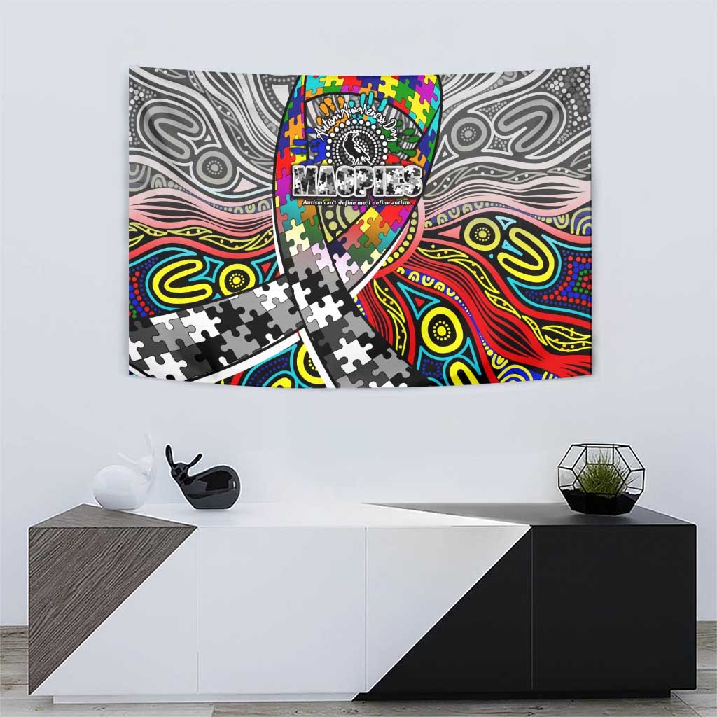 Autism Awareness Australia Collingwood Magpies Tapestry Aboriginal Indigenous Art