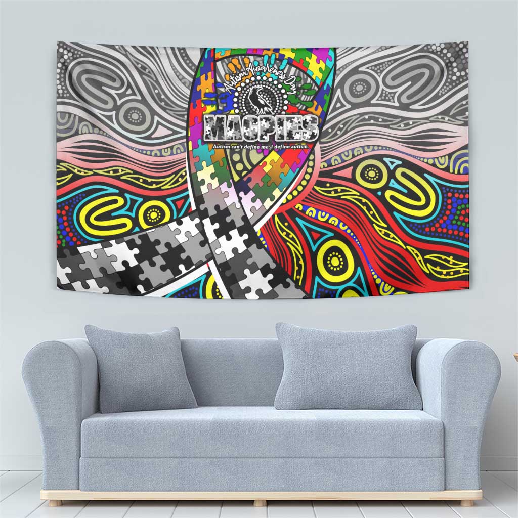 Autism Awareness Australia Collingwood Magpies Tapestry Aboriginal Indigenous Art