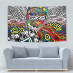 Autism Awareness Australia Collingwood Magpies Tapestry Aboriginal Indigenous Art
