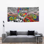 Autism Awareness Australia Collingwood Magpies Tapestry Aboriginal Indigenous Art