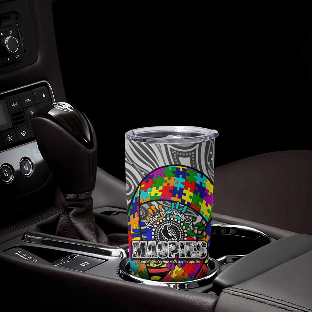 Autism Awareness Australia Collingwood Magpies Tumbler Cup Aboriginal Indigenous Art