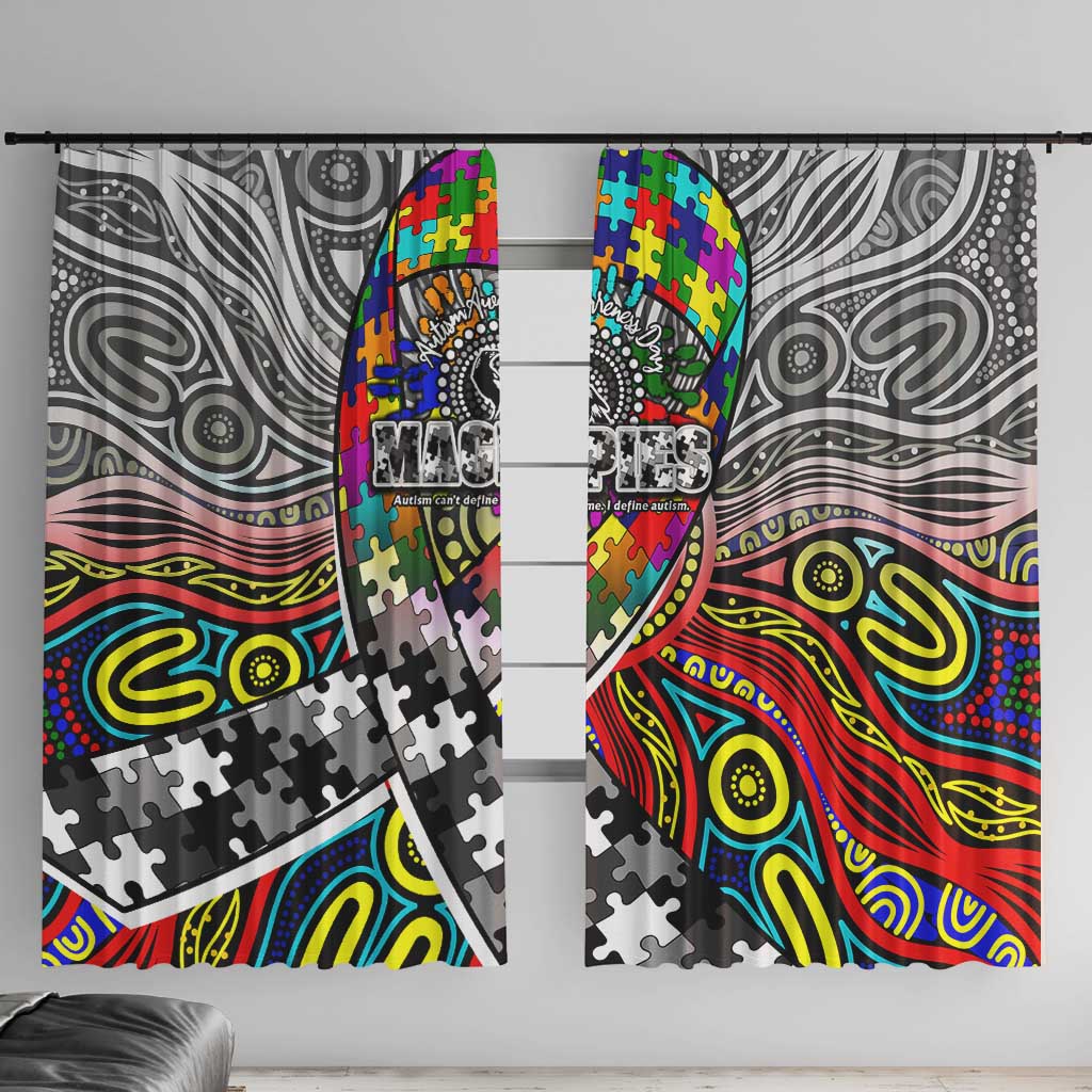 Autism Awareness Australia Collingwood Magpies Window Curtain Aboriginal Indigenous Art