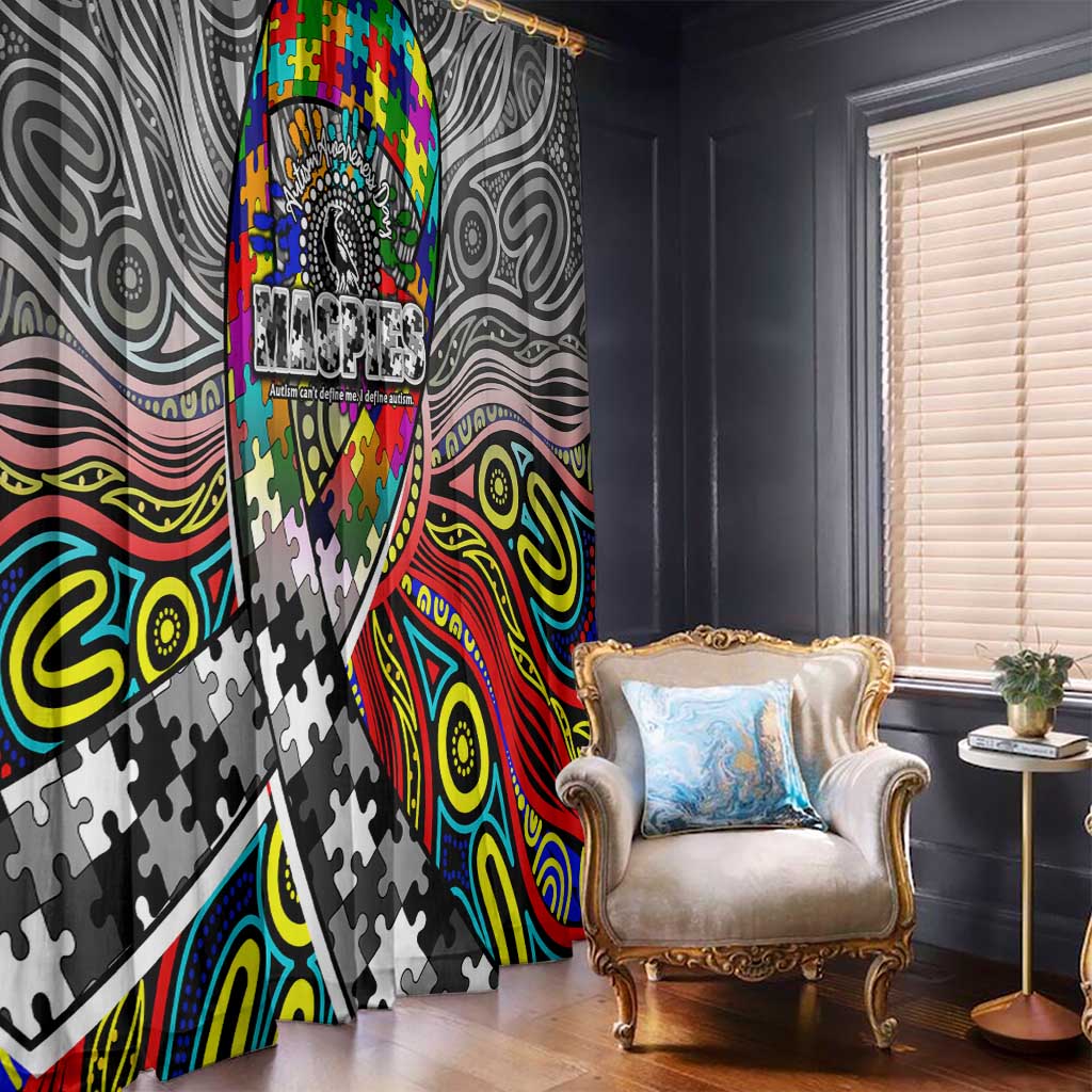 Autism Awareness Australia Collingwood Magpies Window Curtain Aboriginal Indigenous Art