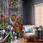 Autism Awareness Australia Collingwood Magpies Window Curtain Aboriginal Indigenous Art