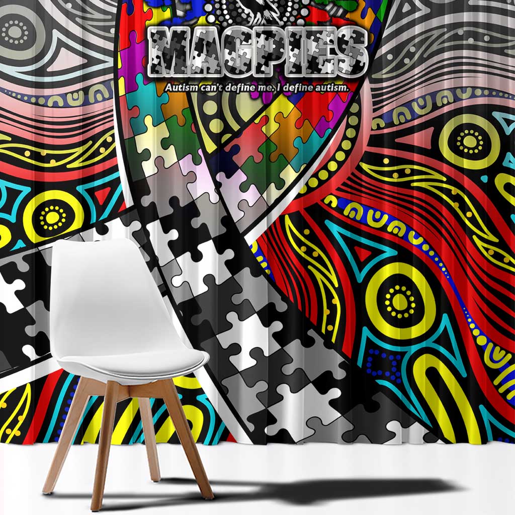 Autism Awareness Australia Collingwood Magpies Window Curtain Aboriginal Indigenous Art