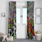 Autism Awareness Australia Collingwood Magpies Window Curtain Aboriginal Indigenous Art