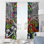 Autism Awareness Australia Collingwood Magpies Window Curtain Aboriginal Indigenous Art