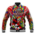 Autism Awareness Australia Essendon Bombers Baseball Jacket Aboriginal Indigenous Art