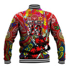 Autism Awareness Australia Essendon Bombers Baseball Jacket Aboriginal Indigenous Art
