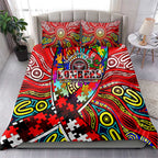 Autism Awareness Australia Essendon Bombers Bedding Set Aboriginal Indigenous Art