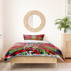 Autism Awareness Australia Essendon Bombers Bedding Set Aboriginal Indigenous Art