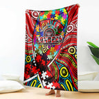 Autism Awareness Australia Essendon Bombers Blanket Aboriginal Indigenous Art