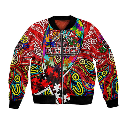 Autism Awareness Australia Essendon Bombers Bomber Jacket Aboriginal Indigenous Art