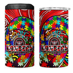 Autism Awareness Australia Essendon Bombers 4 in 1 Can Cooler Tumbler Aboriginal Indigenous Art