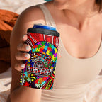 Autism Awareness Australia Essendon Bombers 4 in 1 Can Cooler Tumbler Aboriginal Indigenous Art