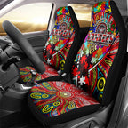 Autism Awareness Australia Essendon Bombers Car Seat Cover Aboriginal Indigenous Art