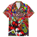 Autism Awareness Australia Essendon Bombers Family Matching Mermaid Dress and Hawaiian Shirt Aboriginal Indigenous Art
