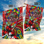 Autism Awareness Australia Essendon Bombers Garden Flag Aboriginal Indigenous Art