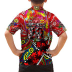 Autism Awareness Australia Essendon Bombers Hawaiian Shirt Aboriginal Indigenous Art