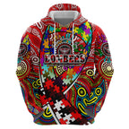 Autism Awareness Australia Essendon Bombers Hoodie Aboriginal Indigenous Art