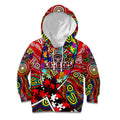 Autism Awareness Australia Essendon Bombers Kid Hoodie Aboriginal Indigenous Art