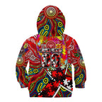 Autism Awareness Australia Essendon Bombers Kid Hoodie Aboriginal Indigenous Art