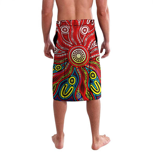 Autism Awareness Australia Essendon Bombers Lavalava Aboriginal Indigenous Art