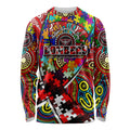 Autism Awareness Australia Essendon Bombers Long Sleeve Shirt Aboriginal Indigenous Art