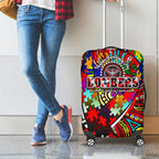 Autism Awareness Australia Essendon Bombers Luggage Cover Aboriginal Indigenous Art