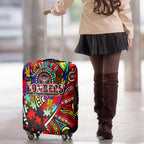 Autism Awareness Australia Essendon Bombers Luggage Cover Aboriginal Indigenous Art