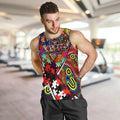 Autism Awareness Australia Essendon Bombers Men Tank Top Aboriginal Indigenous Art