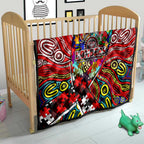 Autism Awareness Australia Essendon Bombers Quilt Aboriginal Indigenous Art