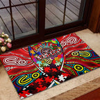 Autism Awareness Australia Essendon Bombers Rubber Doormat Aboriginal Indigenous Art