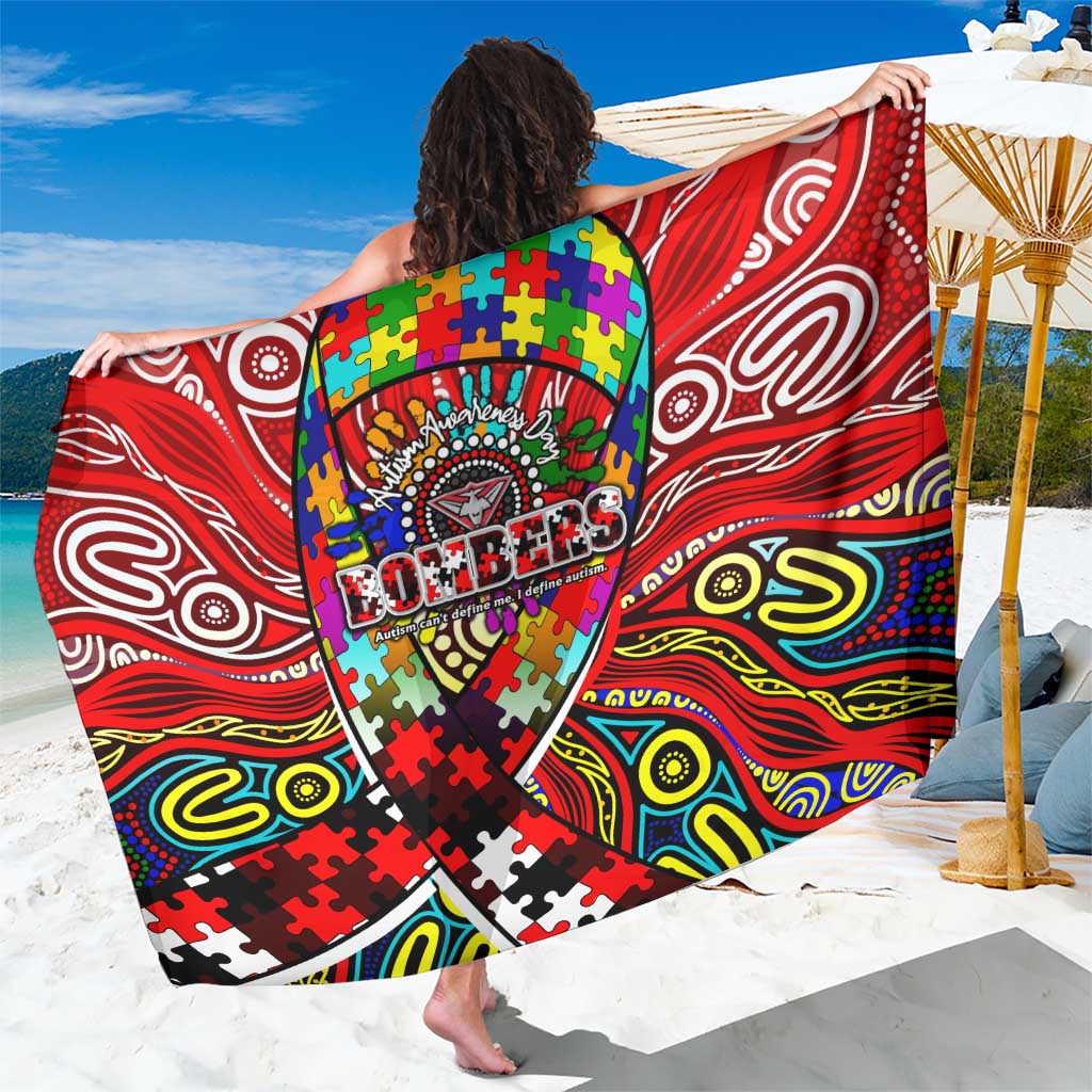 Autism Awareness Australia Essendon Bombers Sarong Aboriginal Indigenous Art