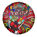 Autism Awareness Australia Essendon Bombers Spare Tire Cover Aboriginal Indigenous Art