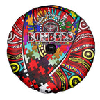Autism Awareness Australia Essendon Bombers Spare Tire Cover Aboriginal Indigenous Art