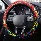 Autism Awareness Australia Essendon Bombers Steering Wheel Cover Aboriginal Indigenous Art