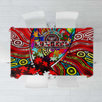 Autism Awareness Australia Essendon Bombers Tablecloth Aboriginal Indigenous Art
