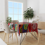 Autism Awareness Australia Essendon Bombers Tablecloth Aboriginal Indigenous Art